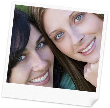 stock photo of two women